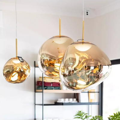 Amber Orb Pendant Lamp | Auriela