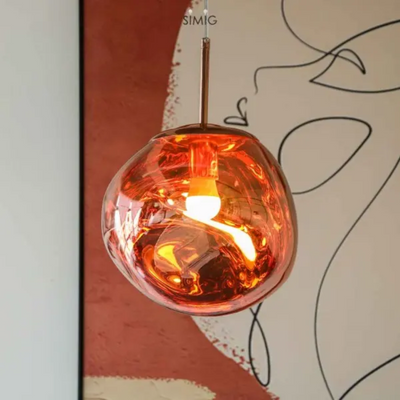 Amber Orb Pendant Lamp | Auriela