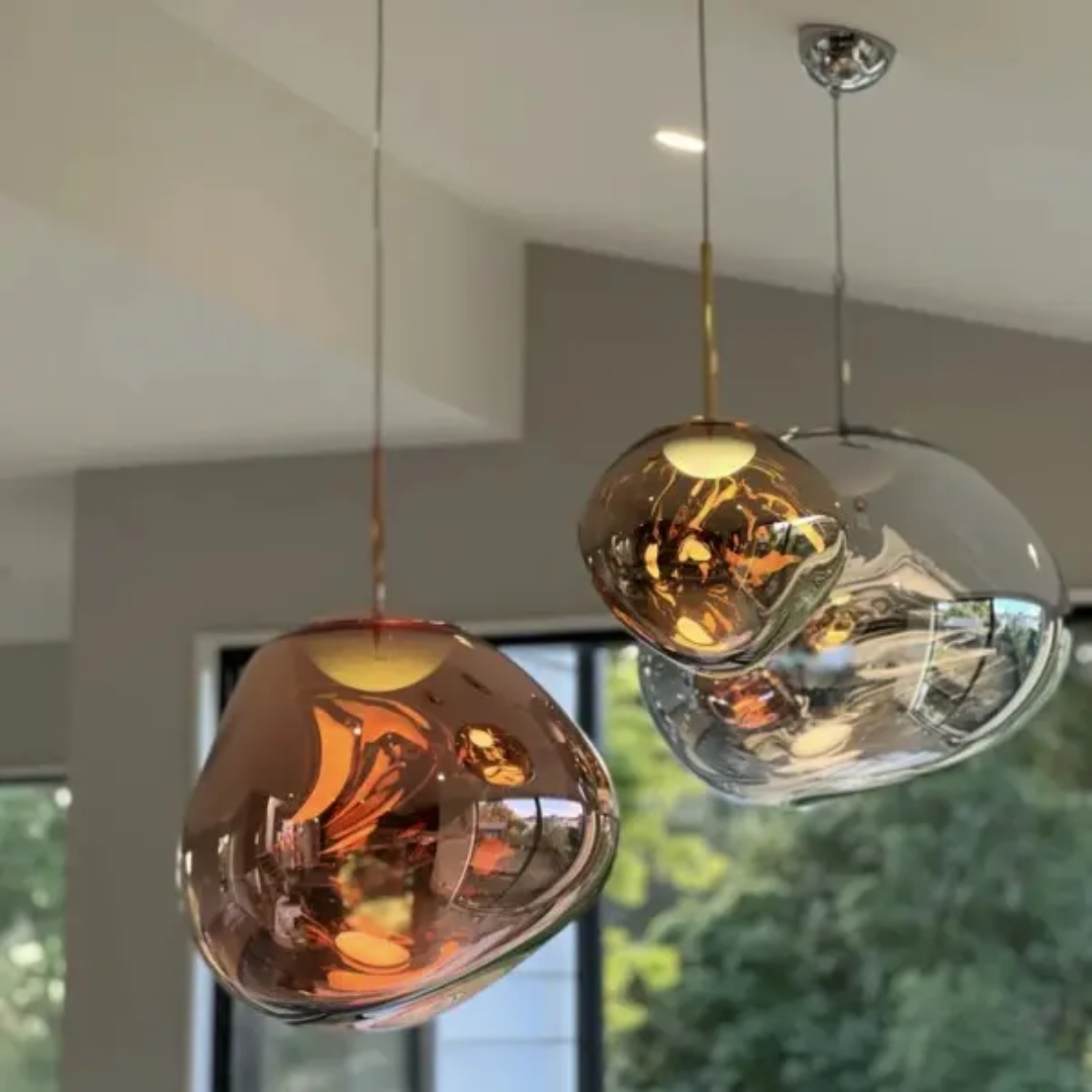 Amber Orb Pendant Lamp | Auriela