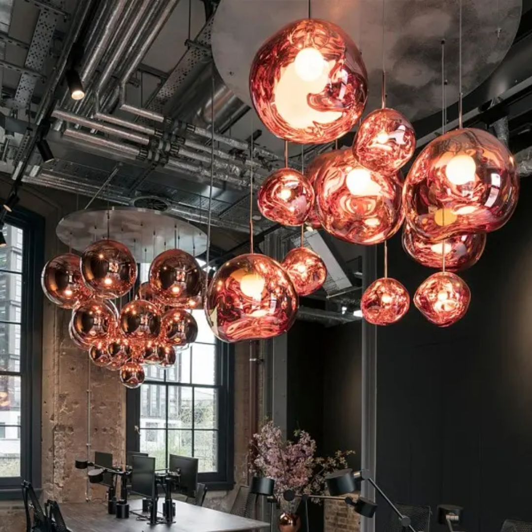 Amber Orb Pendant Lamp | Auriela