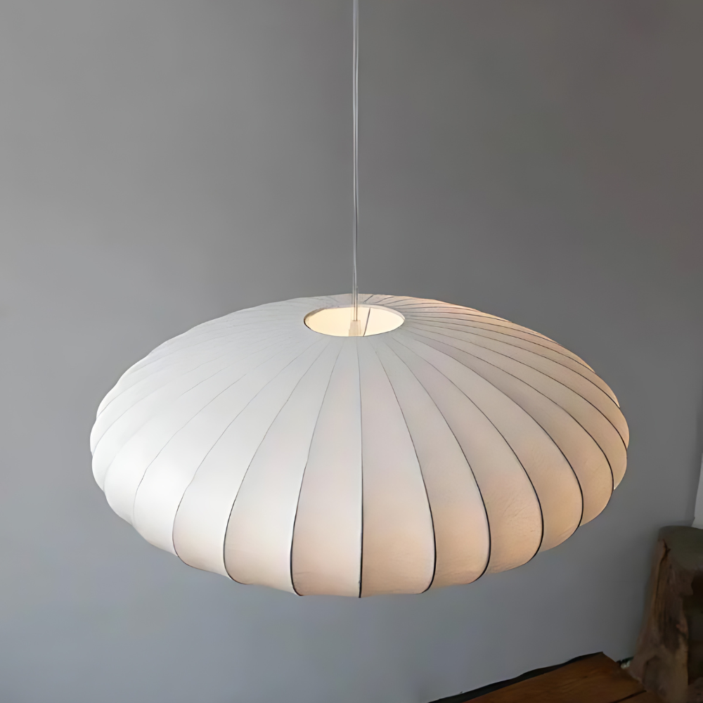 Japandi Silk Pendant Lamp | Lumiella