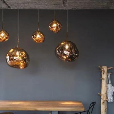 Amber Orb Pendant Lamp | Auriela