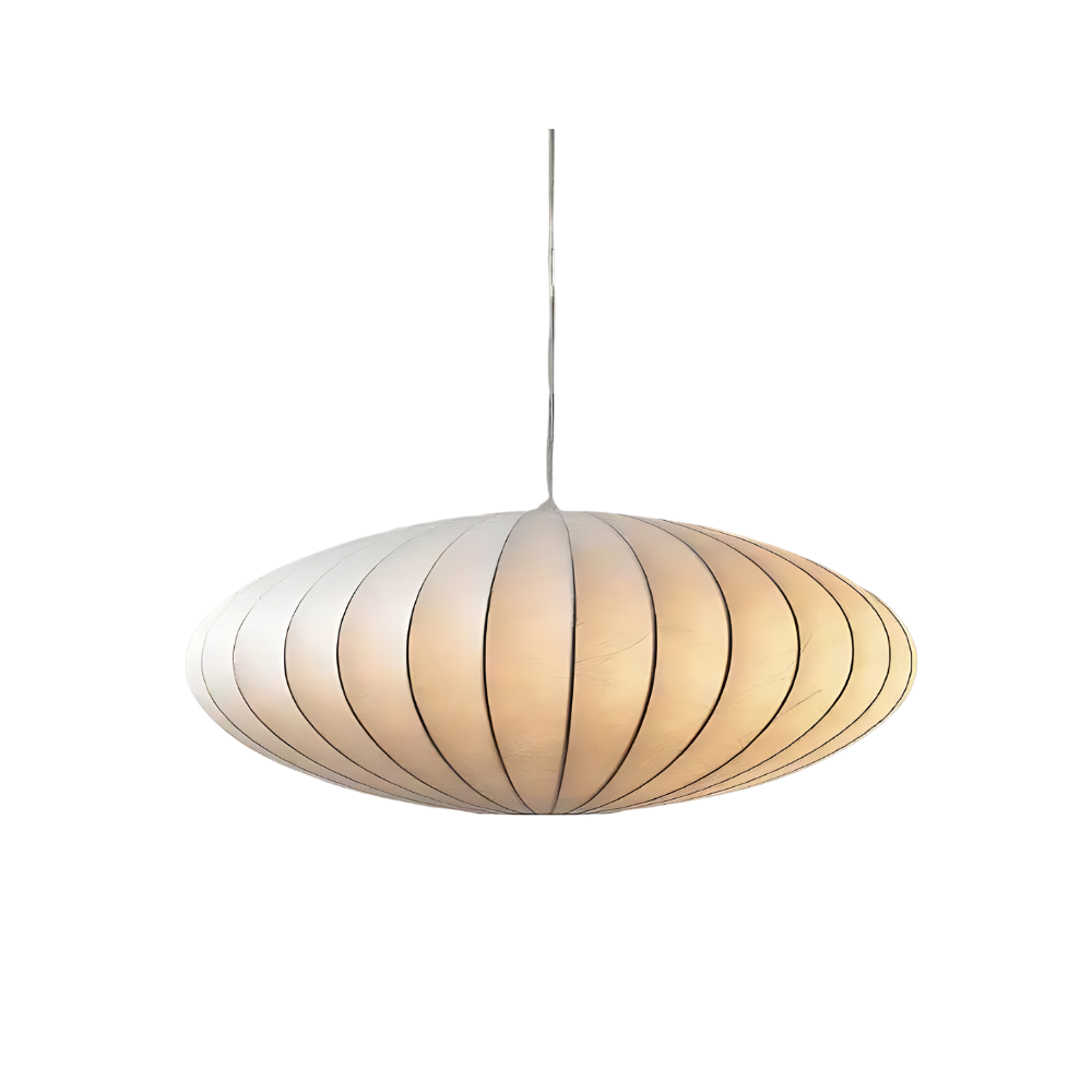 Japandi Silk Pendant Lamp | Lumiella